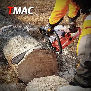 TMAC 티맥 16인치 52cc 엔진톱 체인톱 기계톱 / 전용케이스 가이드바2개 톱날 2개