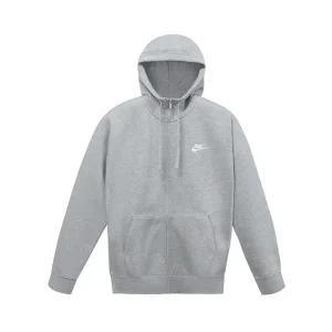 나이키 NSW 클럽 기모 남성 후드 집업 그레이 BV2645-063