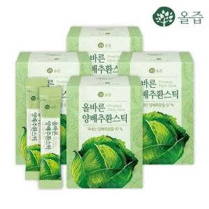 올바른 양배추환스틱 30포 x 4세트+쇼핑백