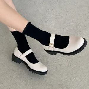 SOVO 바티카 러그솔 메리제인 플랫폼 3cm