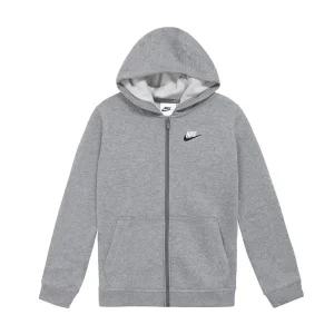 나이키 NSW 클럽 K 기모 여성 후드 집업 그레이 BV3699-092