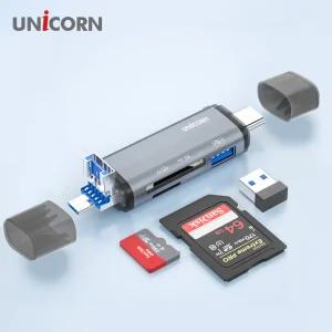 OTG멀티카드리더기 A타입/C타입/5핀 USB3.1포트지원 XC-2000M