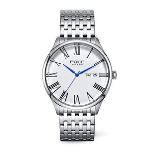 포체 남성 40mm 데이트 커플 메탈 손목시계 FM7601GM-WH