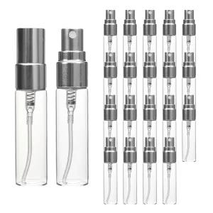 향수용기 실버 투명 스프레이 공병 5ml 20개 알루미늄뚜껑