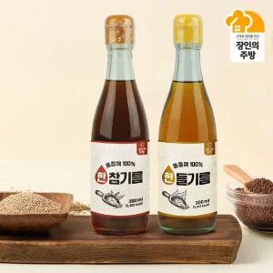 [NS홈쇼핑]100%통참깨로 착유해 더 고소한 들기름300ml+참기름 300ml[33273884]