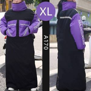 [제이큐]바이크 라이딩 겨울 점퍼 기모 방한복 퍼플 XL