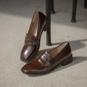 SOVO 폴앤즈 베이직 페니 단화 로퍼 여성로퍼 3cm