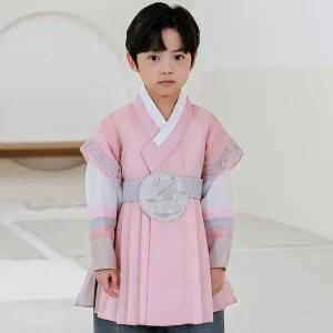 [보리보리/하랑한복]25년 설 신상 하랑한복 리온랑+복주머니 유아 아동 남아 한복