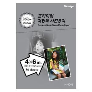 저광택 전문가용 출력 사진 인화 용지 4x6배판 50매