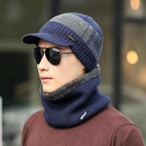 [KGPQVOM2_4B]넥워머 니트모자(네이이) 목도리 모자세트