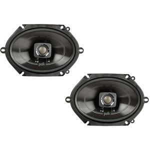 Polk 오디오 DB572 DB+ 시리즈 5인치 x 7인치 자동차 및 해양용 동축 스피커, 양방향 보트 35~22kHz 주파수 응답, 폴리프로필렌 우퍼 콘 3 /4인치 실크 돔 트위터, 간편한 설치
