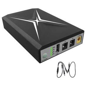 Acinkey 10400mAh 미니 UPS 배터리 백업 USB 5V2A 5.5x2.5mm 9V1A 12V1A 광캣 LED 조명용 라우터 DC1018W 무정전 전원 공급 장치용 휴대용 장치