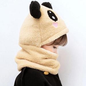 일체형 키즈 겨울 보온 모자 방한 귀마개 워머