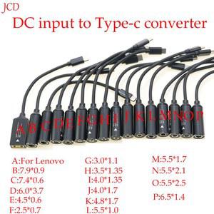 암 USB C 타입 수 커넥터 소켓 POWER LOGIC 어댑터, 커넥터, 5V, 9V, 20V, 65W, DC 5 5X2 1MM, 3 5X1 35MM,