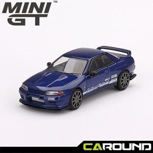 미니지티 589 1:64 닛산 스카이라인 GT-R 탑 시크릿 VR32 - 메탈릭 블루