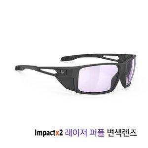 [루디프로젝트] 니야드 블랙 매트 / 임팩트X 포토크로믹2 레이저 퍼플 변색렌즈 (SP927506-0000)