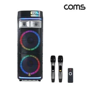 UHF 이동식 스피커 앰프 1200W UHF마이크 2EA 채널A