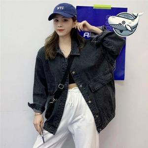 [오노마] ONM 스타일리시 데일리 오버핏 블랙 데님 재킷