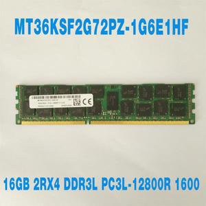 MT RAM 16G 2RX4 DDR3L PC3L-12800R 메모리 MT36KSF2G72PZ-1G6E1HF용 1개