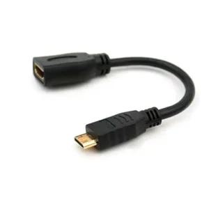 HDMI 변환 젠더 Mini HDMI(M) HDMI(F) 변환 케이블 (WFHRK4B)