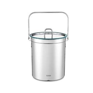 쿡에버 스테인리스 다용도 음식물 쓰레기통 4.5L