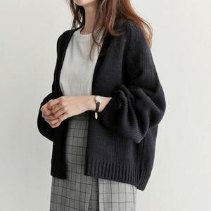 [LF2L9961_56]여성스런 심플 숏 여자상의 가디건