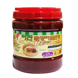 쫄면장 업소용 아진쫄면장 매콤달콤 양념장 대용량 분식집 전용 비빔 소스 2kg