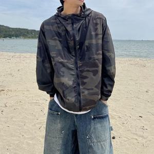 남자 후드 바람막이 남자 밀리터리 바람막이 장마
