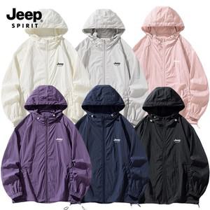 지프 JEEP SPIRIT 바람막이 점퍼 재킷 윈드브레이커 스포츠 웨어 트레이닝 자외선차단 속건 JP777