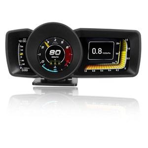 범용 자동차 HUD 디스플레이 3 LCD 화면 듀얼 모드 OBD GPS 스마트 게 디지털 속도계 차량 과속 경보기 II용 모든 차량용