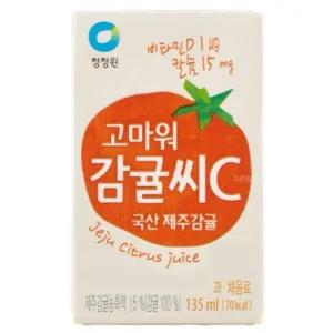 청정원 고마워 감귤씨C 아이음료 피크닉 소풍 135ml 32개