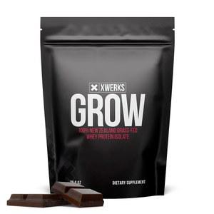 엑스웍스 100% 뉴질랜드 풀 사료 유청 단백질 순수 분리 분말 25g(30인분) 천연 팔레오 및 케토 친화적 대두 텐 프리 소화하기 쉬운(초콜릿) 재배