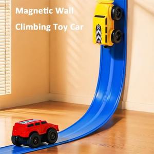 Magnetic Wall Climbing Toy Car Gravity Iron Puzzle Decompression