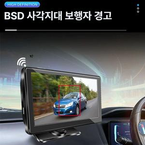 자동차 측방카메라 모니터세트 카메라 좌우 측면 차량용 중장비 투시경 감시 트럭 무선 포터