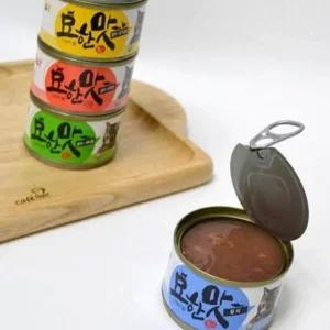고양이 참치 통조림 80g 4종 묶음 캔 애완견 사료 간식 (WFJ8INP)