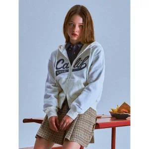 [후아유](김해점)Patch Crop Hood Zip-up(Brushed) WHMZF4911F