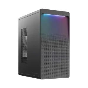 마이크로닉스 WIZMAX 오로라 미니타워 PC 케이스 블랙