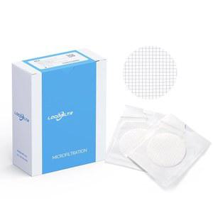 로코필터 MCE 멤브레인 필터, 멸균, 47mm, 0.45 m, 친수성, 개별 포장, 블랙 그리드, 100팩, 혼합 셀룰로오스 에스테르 종이 디스크 필터