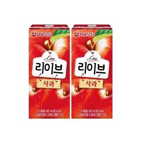 서울우유 리이브 사과 190ml × 48입 (유통기한:6개월)