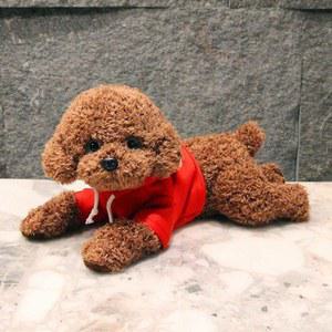 강아지마운틴인형 붕가붕가 반려견 분리불안 35CM 훈련 커피색 소형 목걸이