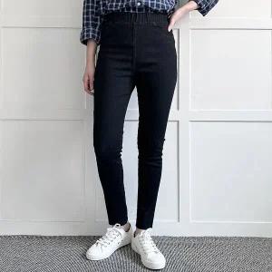 [하프클럽/]빅사이즈 509 데일리밴딩블랙스키니진 DLOP815