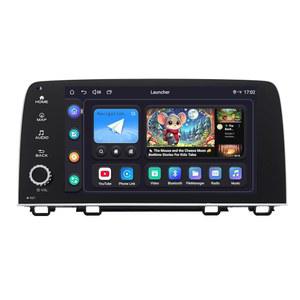 혼다 CRV 2017-2021 안드로이드 13 카 스테레오 플러그 앤 플레이 헤드 유닛 4GB+64GB, 카플레이 오토 1280 x 800P 지원 SWC 블루투스 5.0(JY-HT123N4)용 9인치 라디오