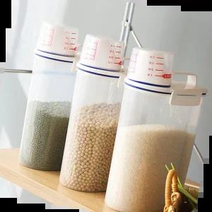 소분용기 쌀보관 사료통 잡곡통 시리얼통 2kg