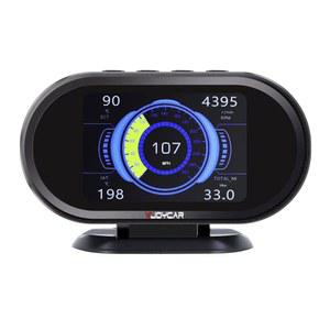 VJOYCAR V70 OBD2 게 클러스터 HUD 업 디스플레이 자동차 차량용 컴퓨터 OBD i 스캐너 속도 엔진 냉각수 온도 소비 디지털 속도계 주행거리 과속 전압 결함 코드 알람