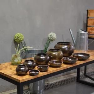 미니 옹기 항아리 양념병 다육이화분 (5호)13x13cm 전통 꽃화분 식물 디자인 인테리어 장식