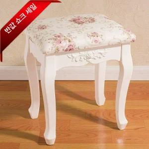 유럽풍 엔틱 화장대 펄화이트 빈티지 의자 앤틱