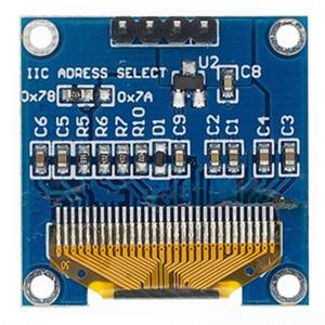 0.96 인치 IIC 직렬 4핀 흰색/파란색/노란색 OLED 디스플레이 모듈 arduino oled 용 128X64 스크린 보드