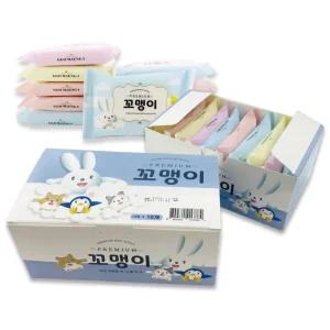꼬맹이 물티슈 10매X40팩 4소박스 아기물티슈 휴대용물티슈 등하교 순면 미니물티슈 여행 외출
