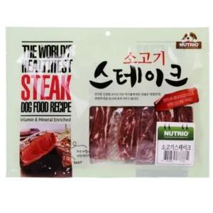 [콩심팥심]뉴트리오 소고기 스테이크 300g 강아지치즈 강아지단백질