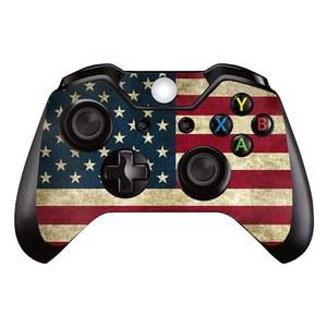 UUShop 미국 국기 성조기 비닐 스킨 데칼 커버, 마이크로소프트 Xbox One 컨트롤러 랩 스티커 스킨용